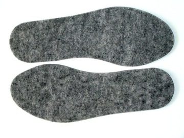 Wkładki do Butów Filcowe Filc Grube Zima Nowe 46
