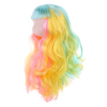 Фэнтезийный 1/6 BJD разноцветный шиньон, скульптура головы