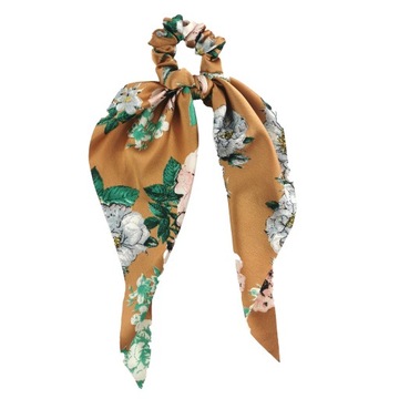 GUMKA DO WŁOSÓW SCRUNCHIE WSTĄŻKA SATYNA KOKARDA