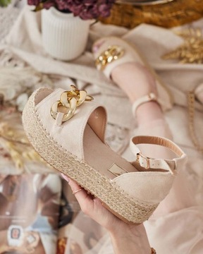 БЕЖЕВЫЕ ЖЕНСКИЕ ЭСПАДРИЛЬИ AMOSSE 39