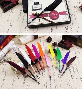 Мини-антикварный европейский стиль, набор перьевых ручек, перо для каллиграфии, перо