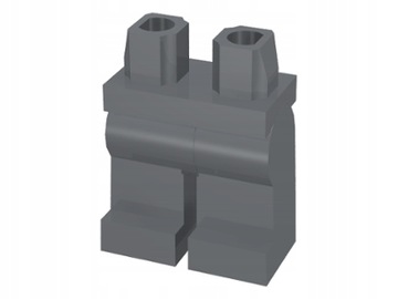 Lego 970c00 figurka nogi c. szary 1 szt N