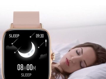 SMARTWATCH ZEGAREK WODOODPORNY CZARNY MENU PL POWIADOMIENIA SPORT ACTIVE