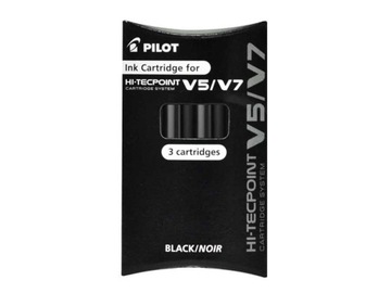 NABOJE DO CIENKOPISU V5/V7 PILOT 3SZT CZARNY