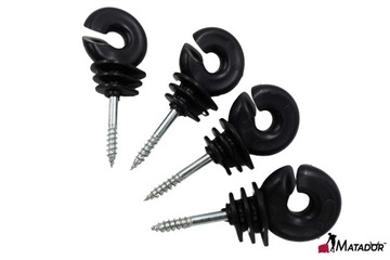 Изоляторы для проводов Polish с шурупом 150 шт + Ручка и Ведро