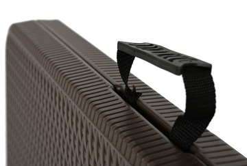 Садовый банкетный стол складной, коричневый ротанг, 180 х 76 х 74 см