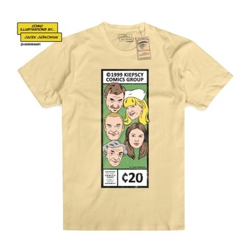 ŚWIAT WG KIEPSKICH Comics Group Koszulka Tshirt komiks