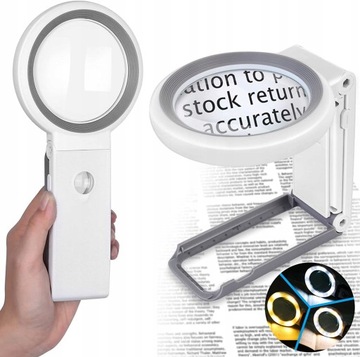 LUPA DO CZYTANIA SZK?O POWI?KSZAJ?CE 10x 30x 18LED