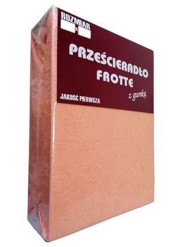 PRZEŚCIERADŁO FROTTE Z GUMKĄ 100/200 GRUBE ŁOSOŚ