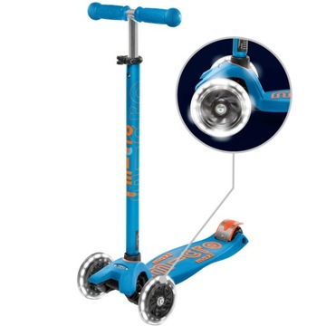 Hulajnoga Maxi Micro Deluxe LED Caribbean Blue