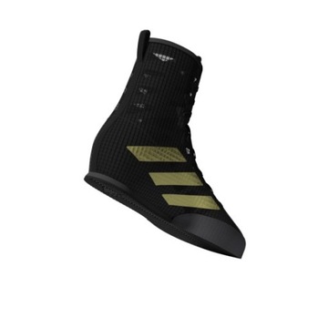 Боксерские кроссовки ADIDAS BOX HOG 4, черно-золотые