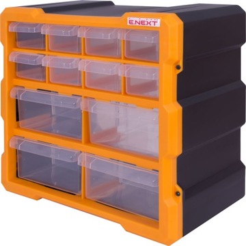 Plastikowy organizer ścienny 12-segmentowy 267x157x262mm