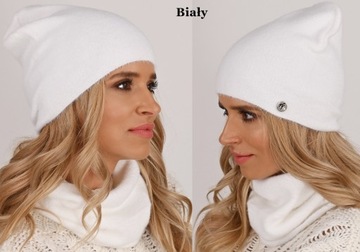 Zimowy Przyjemny Komplet CZAPKA KOMIN KOLORY AL1