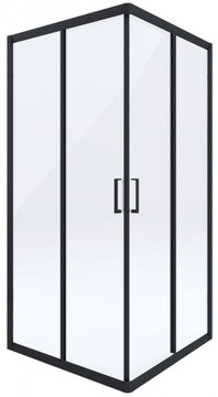 Kabina kwadratowa transparentna FUNKIA NERO 90