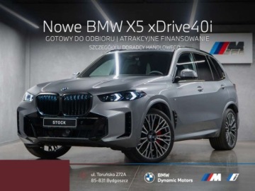 BMW X5 G05 SUV Facelifting 3.0 40i 381KM 2026 BMW X5 xDrive40i 381KM mHEV - Gotowy do Odbioru - Hak Holowniczy - Kamera