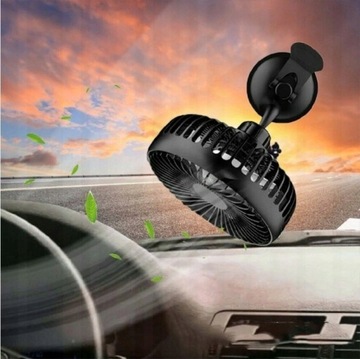 АВТОМОБИЛЬНЫЙ ВЕНТИЛЯТОР 12 В-24 В ЧЕРНЫЙ USB-ВЕНТИЛЯТОР