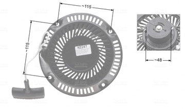 Rozrusznik szarpak starter NAC DY NZ247