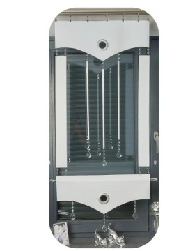 ОТДЕЛКА ОКОН ПАНЕЛИ ДЕРЕВА 2 x 60x125 ГИРЛАНДЫ ГЛАМУРНЫЕ СТЕКЛЯННЫЕ КРИСТАЛЛЫ 1