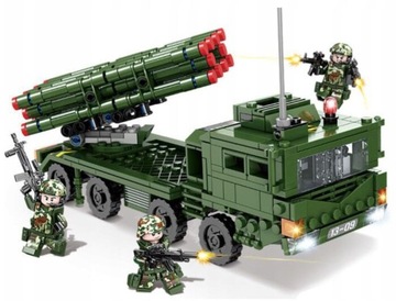 WOJSKO DUŻY POJAZD MIOTACZ RAKIET FIGURKI AKCESORIA NOWOŚĆ