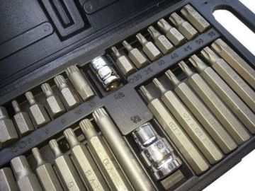 НАБОР НАКОНЕЧНИКОВ IMBUS TORX CrV, 40 шт., ДЛИННЫЕ