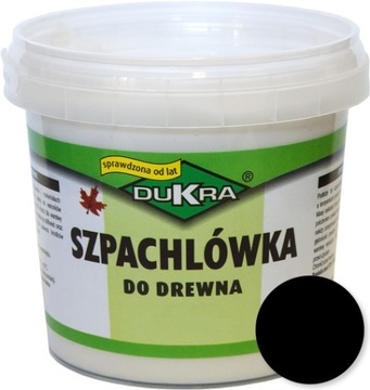 Szpachlówka do drewna szpachla Dukra 200g CZARNA