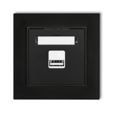 Gniazdo ładowarka 1xUSB 2A z ramką MINI 12/12