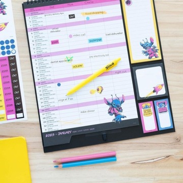 Disney Stitch - Настенный календарь/планировщик 2024/2025