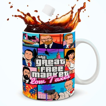 Kubek GTA Konfederacja Mentzen Winnicki Żółtek Korwin Mikke Braun