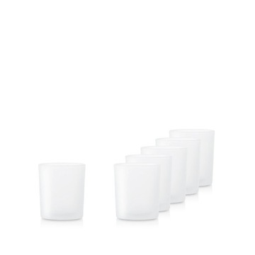 Pojemnik szklanka do zalewu świec 70053 satyna 230 ml kpl. 6 szt.