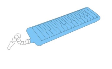 Airboard Carbon 32 мелодия 2,5 октавы, 32 клавиши + кейс Hohner