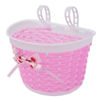 ВЕЛОСИПЕД НАБОР ДЛЯ ДЕВОЧЕК РУЛЬ КОРЗИНА РУЧКИ ЛЕНТЫ РОЗОВЫЙ