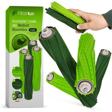 Szczotki Rolki Wałki Do iRobot Roomba E4 E5 E6 E7 I3 I4 I5 I6 I7 I8 J7 4szt