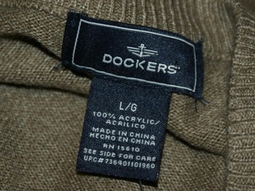 Dockers romby vintage retro kamizelka męska pulower klasyk L