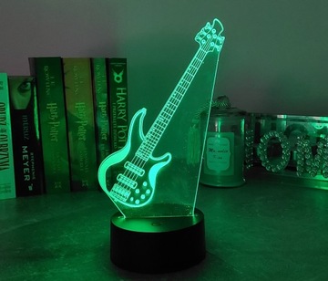 3D RGB ЭЛЕКТРОГИТАРА НОЧНИК В ПОДАРОК