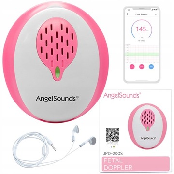ZESTAW Medyczny Detektor tętna płodu ANGEL SOUNDS słuchawki 3MHZ+ żel
