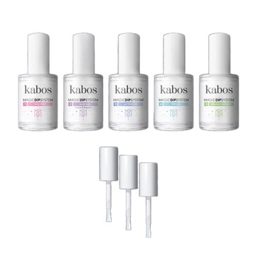 Kabos Dip NUDE титановый маникюрный набор жидкости + 3 порошка 20г