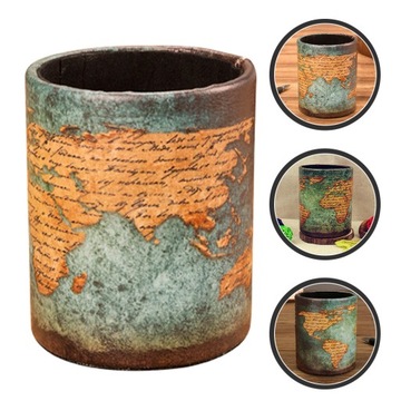 Держатель для настольной ручки из искусственной кожи Держатель для карандашей из искусственной кожи