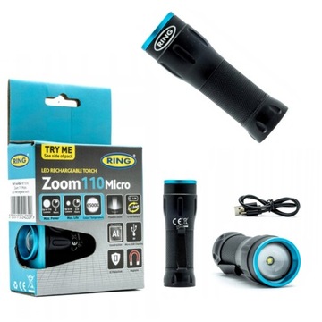 LATARKA LED AKUMULATOROWA ZOOM 110 6500K MAGNES
