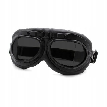 GOGLE motocyklowe RETRO na MOTOR do KASKU okulary