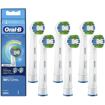 6x KOŃCÓWKI BRAUN ORAL-B PRECISION CLEAN MAXIMIZER ORYGINALNA