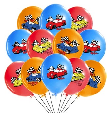 BALON KLASYCZNY HOT WHEELS 12 SZT Z NADRUKIEM