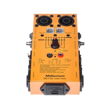 Кабельный тестер XLR DMX Speakon Jack RCA Millenium MCT-20