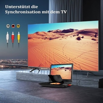 ПОРТАТИВНЫЙ МИНИ-DVD-ПЛЕЕР С БОЛЬШИМ ПОВОРОТНЫМ ЭКРАНОМ 12,5 ДЮЙМА