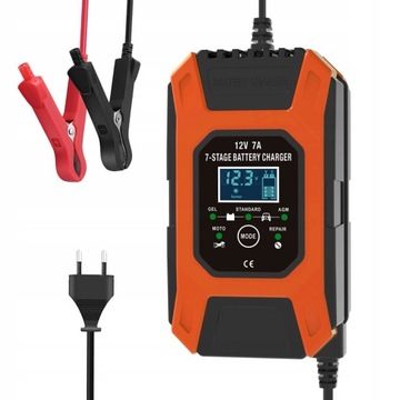 FOXSUR 12V 7A Полностью автоматическое интеллектуальное зарядное устройство