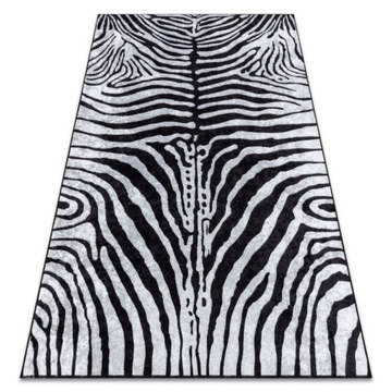 Dywan do prania antypoślizgowy motyw zwierzęcy zebra 80x150