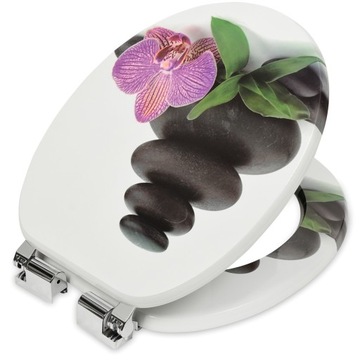 DESKA WC SEDESOWA KLOZETOWA TOALETOWA WOLNOOPADAJACA UNIWERSALNA MDF