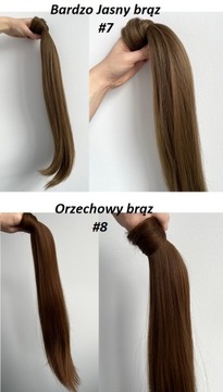 Прикрепленный ХВОСТ, 60 см, как натуральный, ПОЛНОСТЬЮ МАТОВЫЙ! Цвета