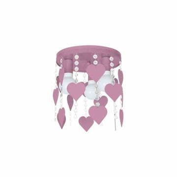 Milagro Lampa Sufitowa CORAZON VIOLET 3xE27 karton zast