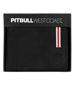 PITBULL WEST COAST PORTFEL SKÓRZANY LIN WOOD 2 CZARNY UNIWESALNY