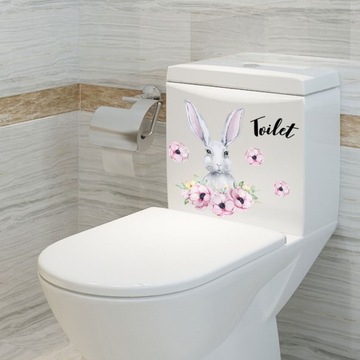 NAKLEJKI NA TOALETĘ RÓŻOWE NAKLEJKI NA SIEDZENIE 3 SZT.